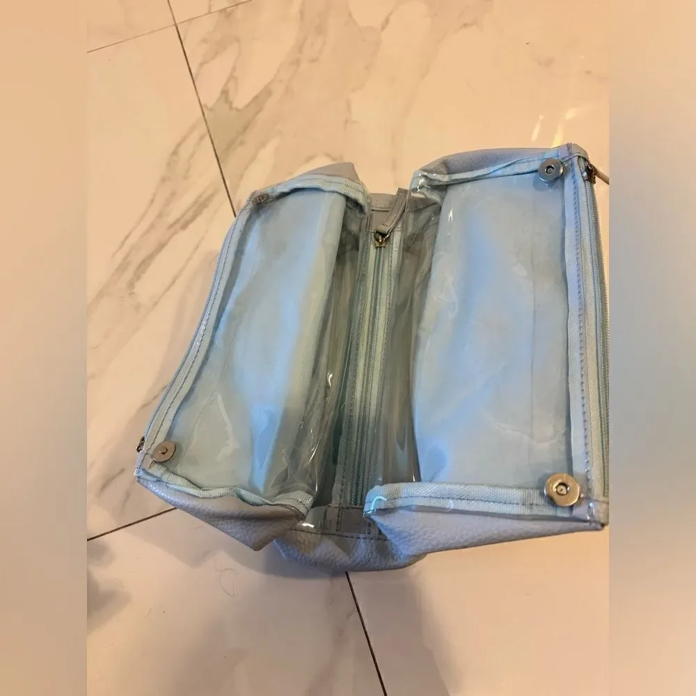 Baby blue leather cosmetic #16